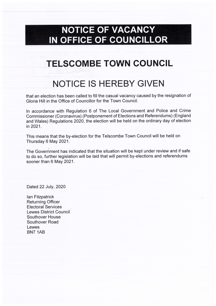 Notice of By-Election